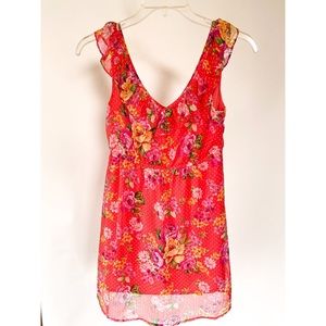 Forever 21 floral and polka dot sundress